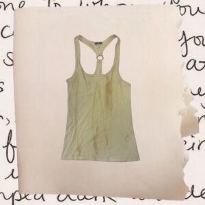 japanese brand cream racerback tank top